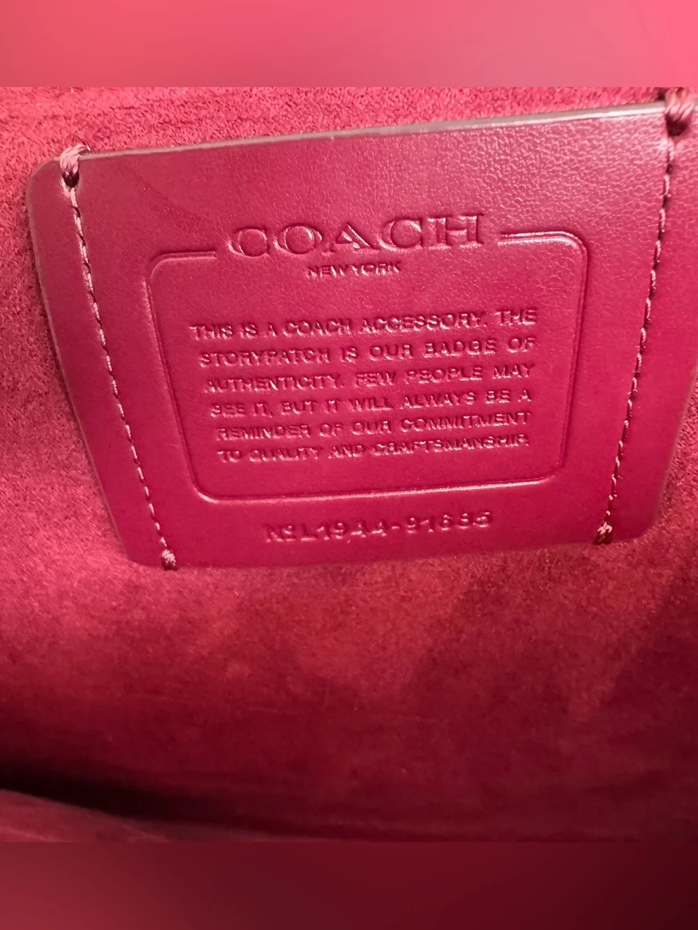 Coach authentic signature